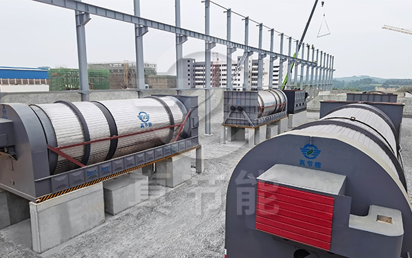 新型酒糟烘干設備安裝現場 新型酒糟烘干設備安裝現場