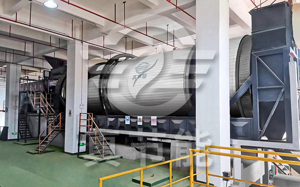 生物質烘干機運行現(xiàn)場